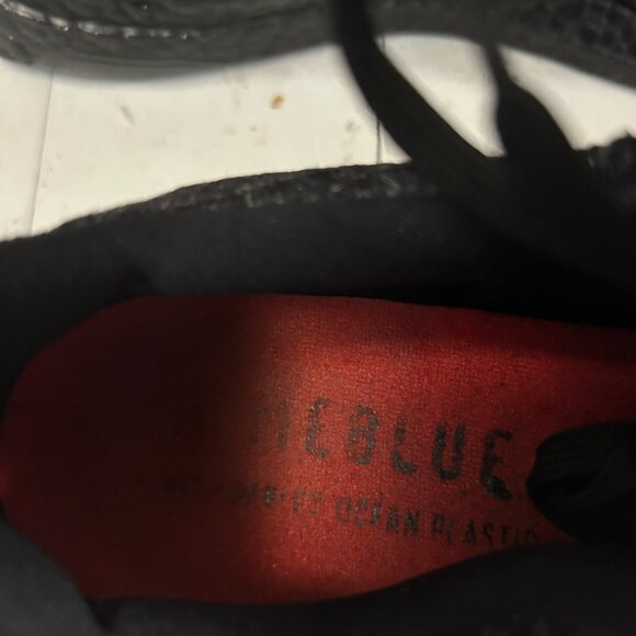 adidas Mens Black Lace Up Sneakers Size 9 - Picture 5 of 10